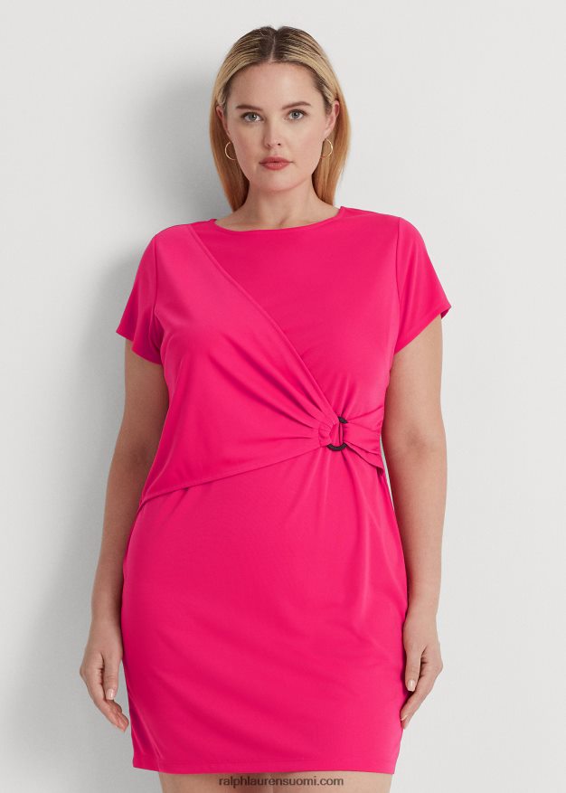 Ralph Lauren naiset stretch jersey lyhythihainen mekko 0Z24ZR4572 urheilu pinkki