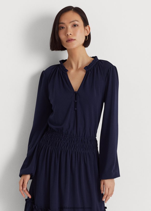 Ralph Lauren naiset stretch jersey mekko 0Z24ZR4052 hienostunut laivasto