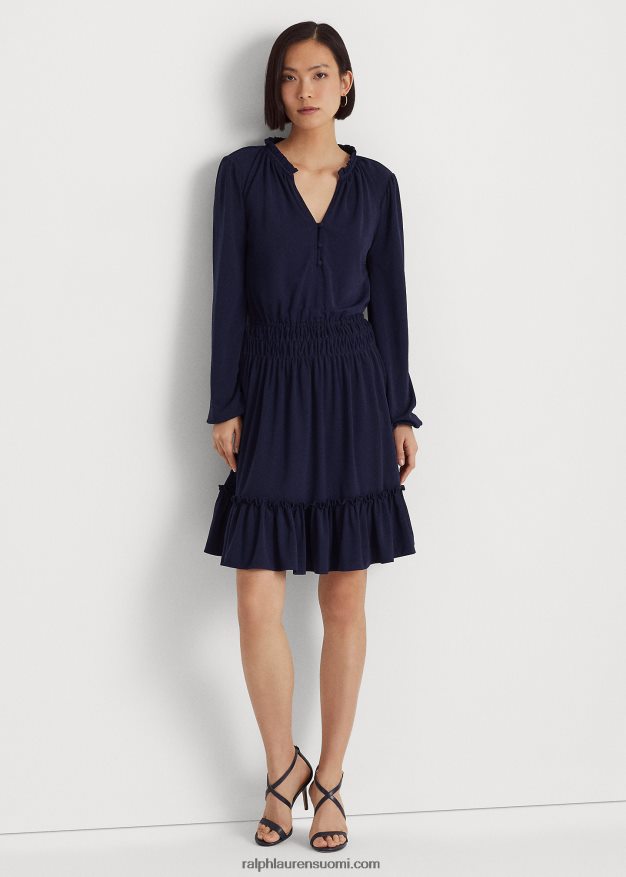 Ralph Lauren naiset stretch jersey mekko 0Z24ZR4408 hienostunut laivasto