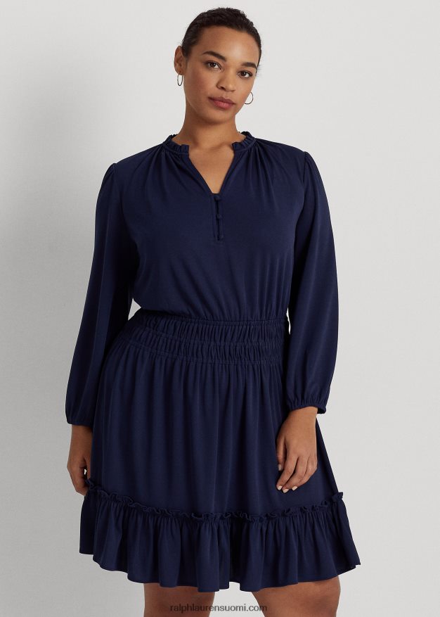 Ralph Lauren naiset stretch jersey mekko 0Z24ZR4667 hienostunut laivasto