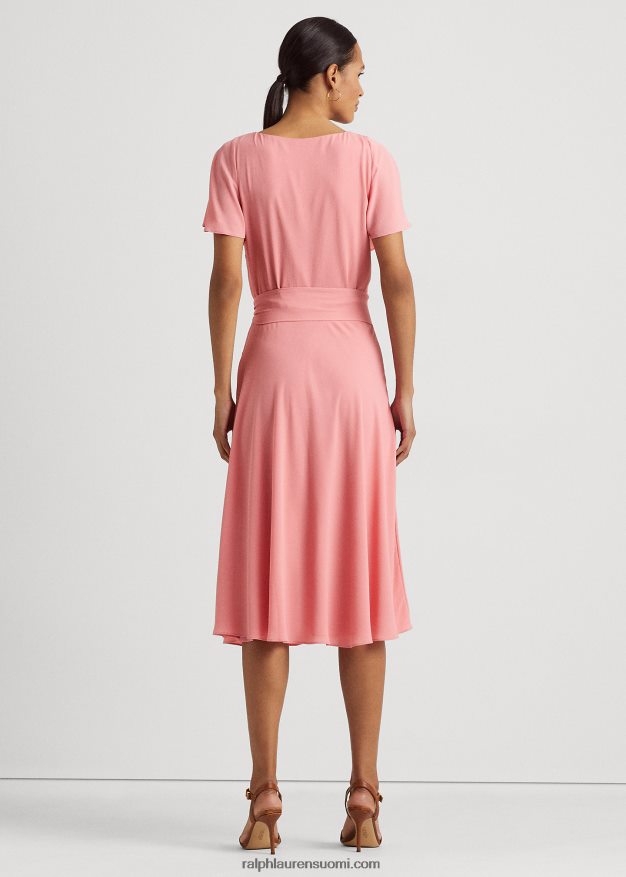 Ralph Lauren naiset vyökuplakreppimekko 0Z24ZR3823 altaan vieressä ruusu