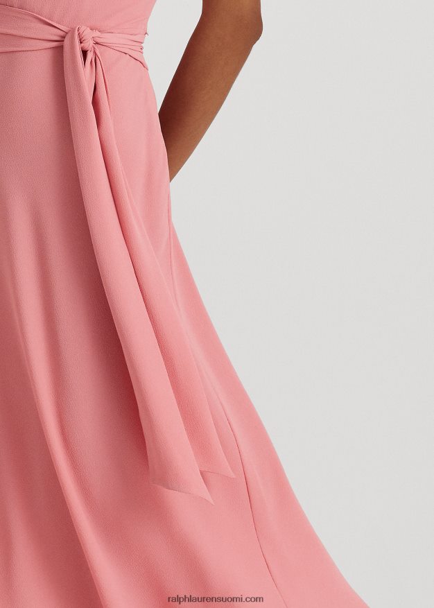 Ralph Lauren naiset vyökuplakreppimekko 0Z24ZR3823 altaan vieressä ruusu