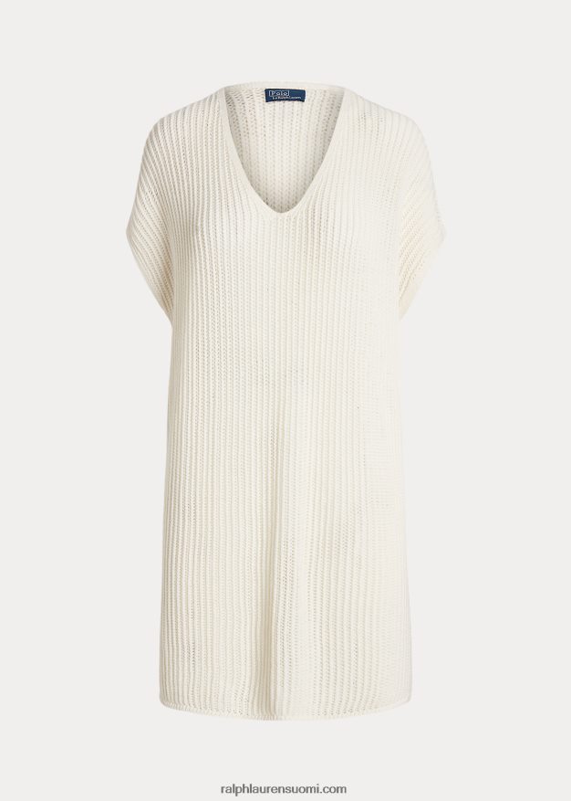 Ralph Lauren naiset avoommel merinovillatunika 0Z24ZR3112 tumma kerma