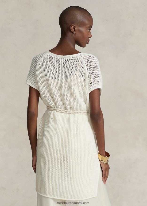 Ralph Lauren naiset avoommel merinovillatunika 0Z24ZR3112 tumma kerma