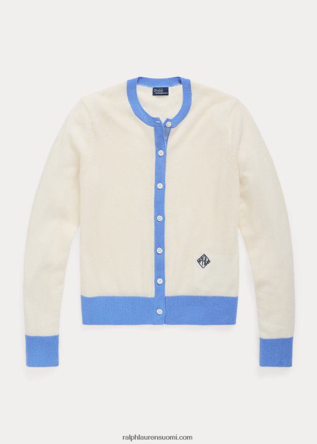 Ralph Lauren naiset crest kashmir neuletakki 0Z24ZR3114 kerman/satamasaaren sininen