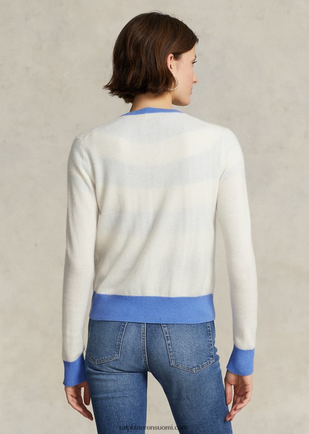 Ralph Lauren naiset crest kashmir neuletakki 0Z24ZR3114 kerman/satamasaaren sininen