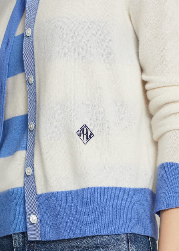 Ralph Lauren naiset crest kashmir neuletakki 0Z24ZR3114 kerman/satamasaaren sininen