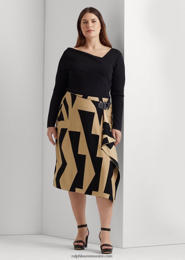 Ralph Lauren naiset epäsymmetrinen pitkähihainen pusero 0Z24ZR4781