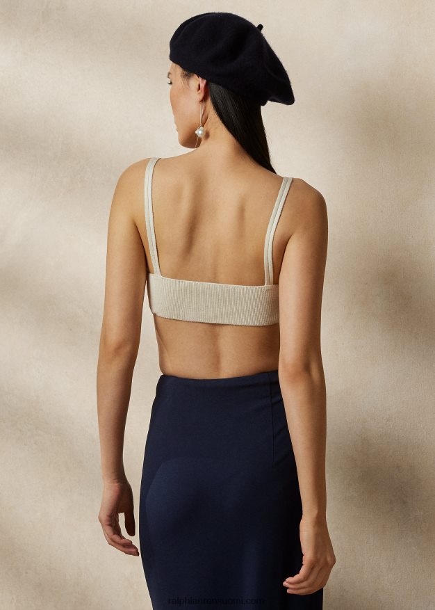 Ralph Lauren naiset joustinneulottu silkkiranneke 0Z24ZR3507 luonnonvalkoinen