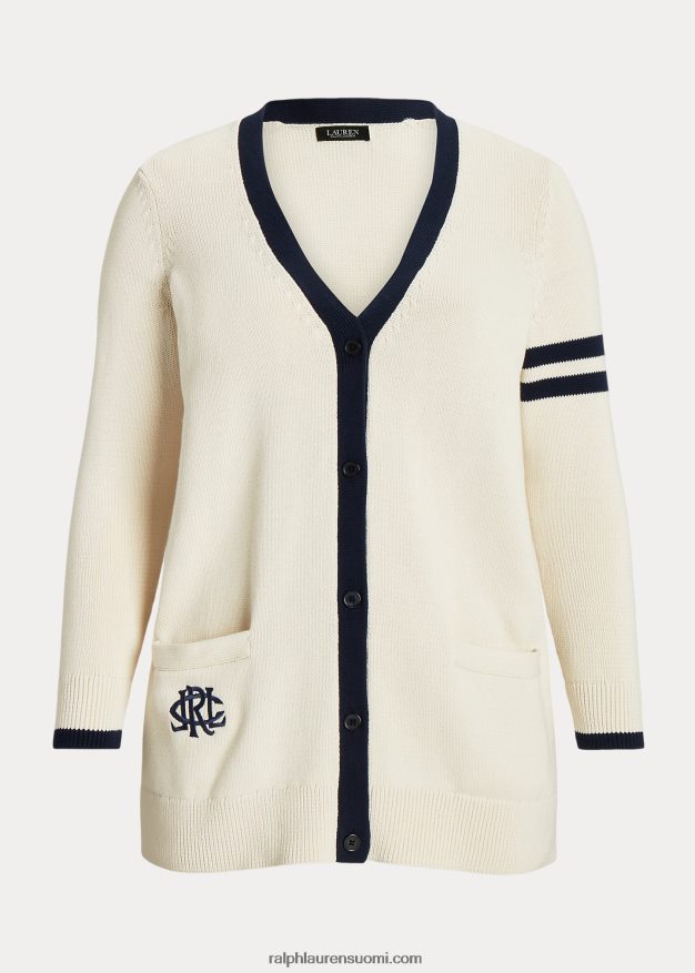 Ralph Lauren naiset kaksivärinen puuvillatakki 0Z24ZR4597