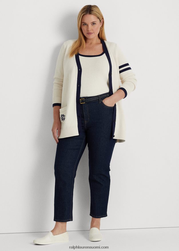 Ralph Lauren naiset kaksivärinen puuvillatakki 0Z24ZR4597