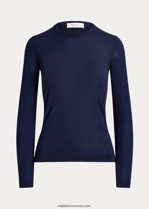 Ralph Lauren naiset kashmir crewneck neule 0Z24ZR3447 lux laivasto