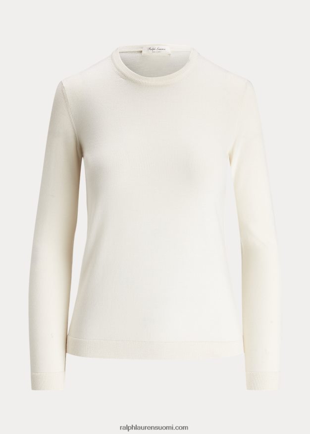 Ralph Lauren naiset kashmir crewneck neule 0Z24ZR3449 lux kerma