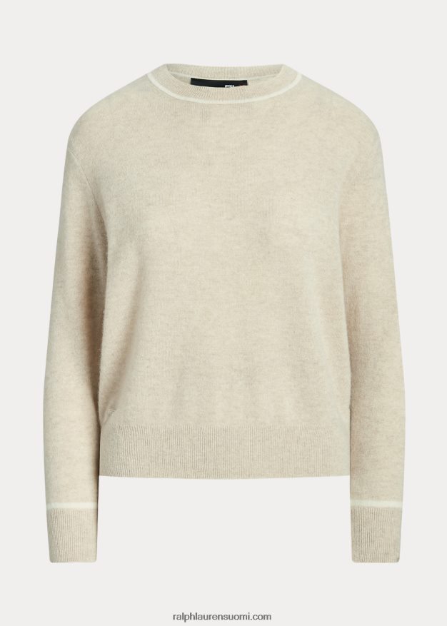 Ralph Lauren naiset kashmir crewneck neule 0Z24ZR3727 hiekka kanerva