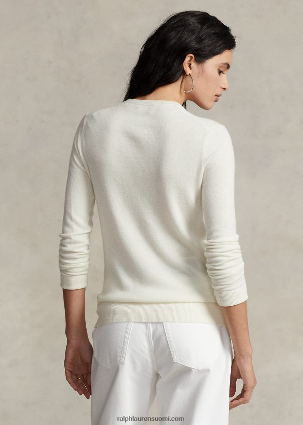 Ralph Lauren naiset kashmir crewneck neule 0Z24ZR9180 kerma