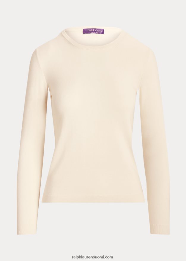 Ralph Lauren naiset kashmir crewneck neule 0Z24ZR9347 lux kerma