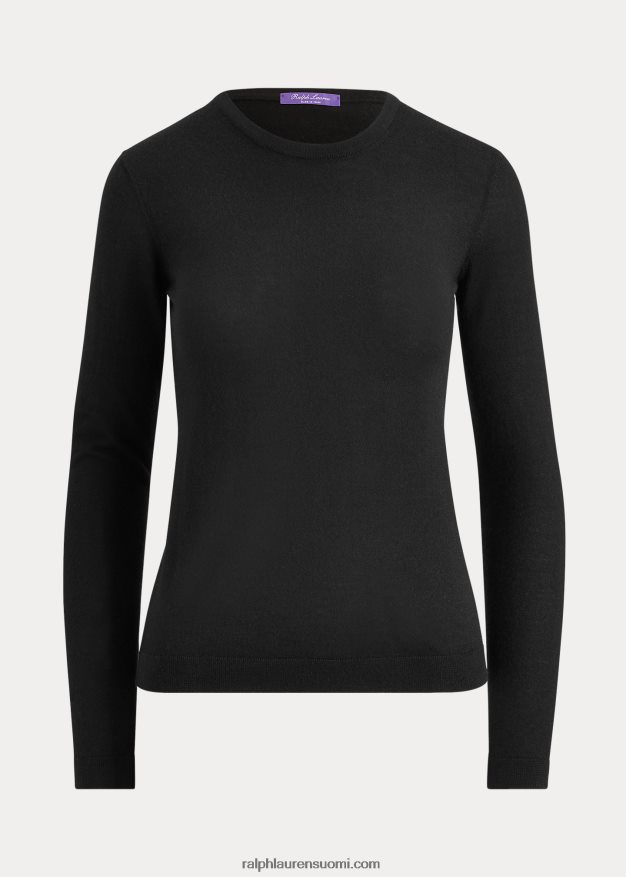 Ralph Lauren naiset kashmir crewneck neule 0Z24ZR9348 musta