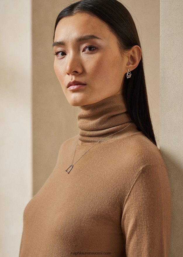 Ralph Lauren naiset kashmir villapaita 0Z24ZR3527 kameli