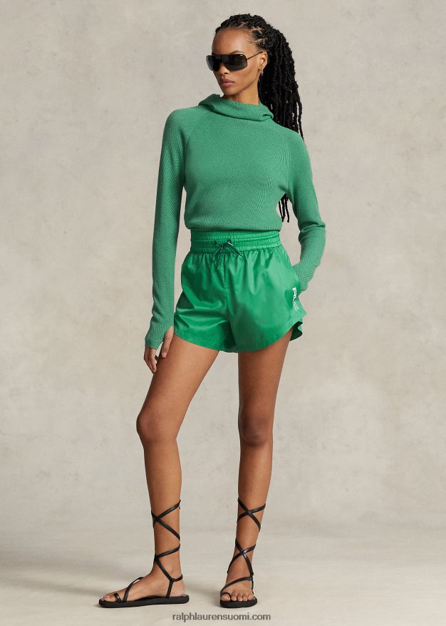 Ralph Lauren naiset merinovilla villapaita 0Z24ZR3047 lautan vihreä