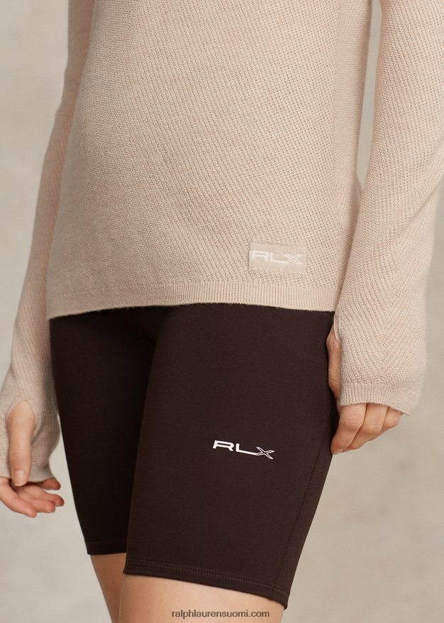 Ralph Lauren naiset merinovilla villapaita 0Z24ZR3048 dyyniruskea kanerva