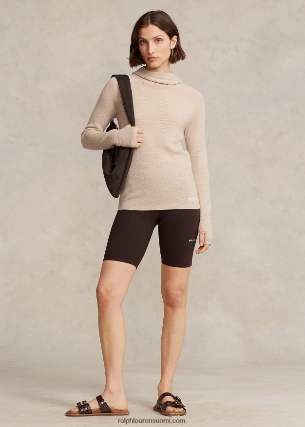 Ralph Lauren naiset merinovilla villapaita 0Z24ZR3048 dyyniruskea kanerva