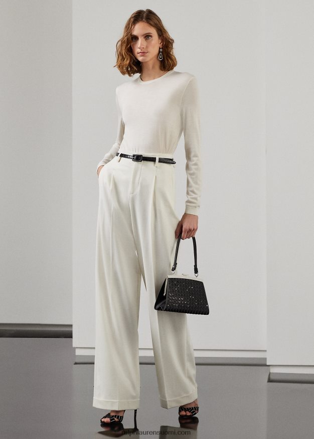 Ralph Lauren naiset merinovillasta pyöreäkaulapusero 0Z24ZR3584 lux kerma