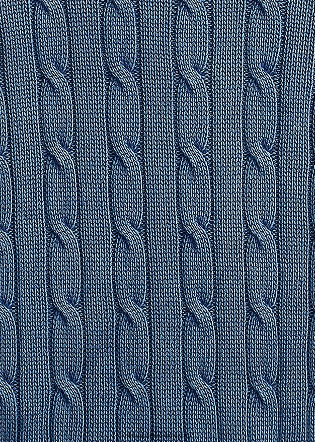 Ralph Lauren naiset ohut kaapelineulottu pusero 0Z24ZR3357 indigo