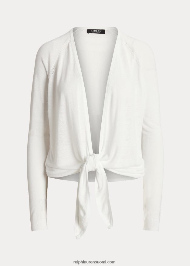 Ralph Lauren naiset pellavasekoitettu villapaita 0Z24ZR4337 valkoinen