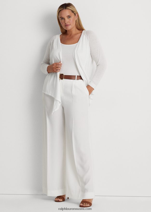 Ralph Lauren naiset pellavasekoitettu villapaita 0Z24ZR4550 valkoinen