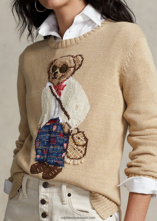 Ralph Lauren naiset poolo bear puuvillasekoitepusero 0Z24ZR3210