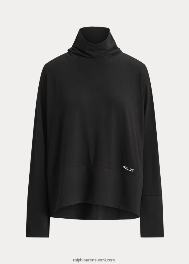 Ralph Lauren naiset suorituskykyinen puuvillasekoitettu villapaita 0Z24ZR3567 musta