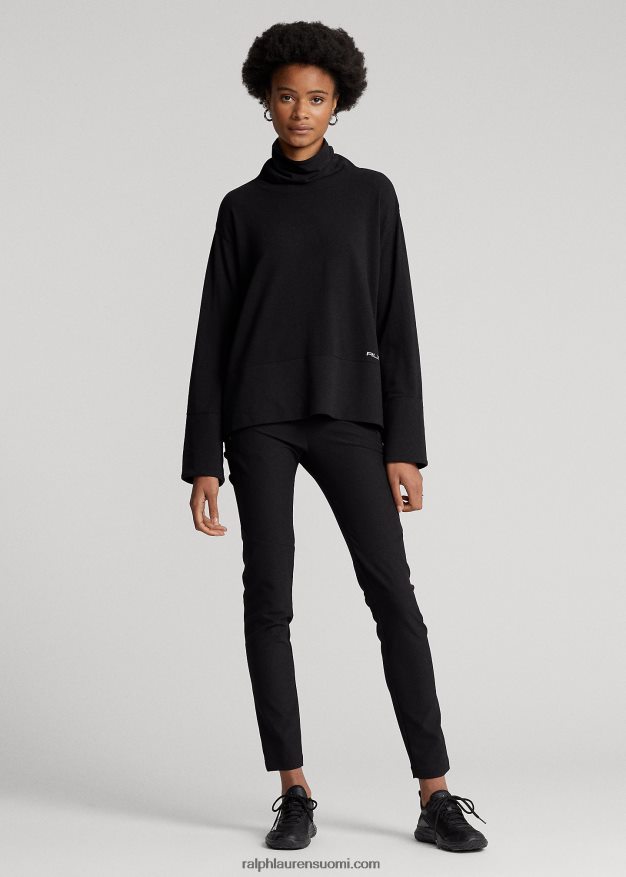 Ralph Lauren naiset suorituskykyinen puuvillasekoitettu villapaita 0Z24ZR3567 musta