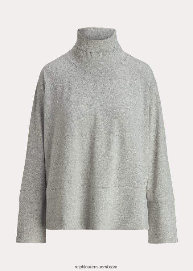 Ralph Lauren naiset suorituskykyinen puuvillasekoitettu villapaita 0Z24ZR3568 vaaleanharmaa kanerva