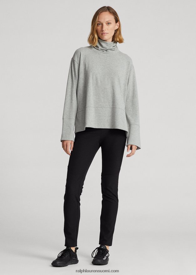 Ralph Lauren naiset suorituskykyinen puuvillasekoitettu villapaita 0Z24ZR3568 vaaleanharmaa kanerva