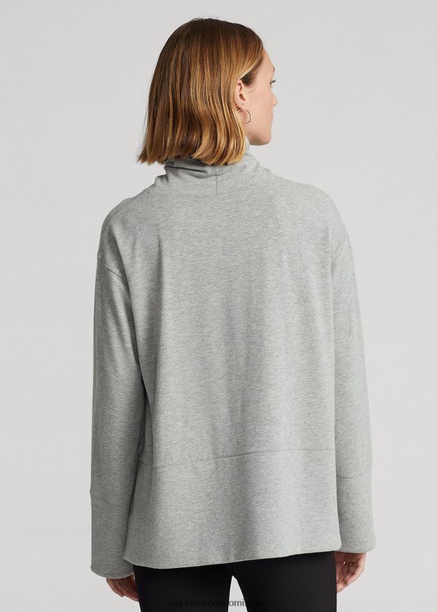 Ralph Lauren naiset suorituskykyinen puuvillasekoitettu villapaita 0Z24ZR3568 vaaleanharmaa kanerva