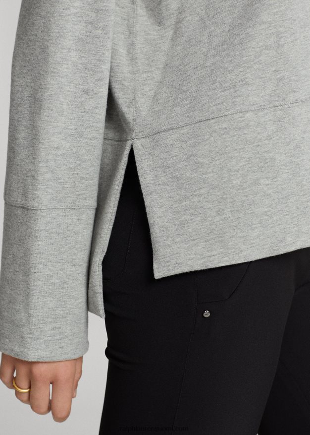 Ralph Lauren naiset suorituskykyinen puuvillasekoitettu villapaita 0Z24ZR3568 vaaleanharmaa kanerva