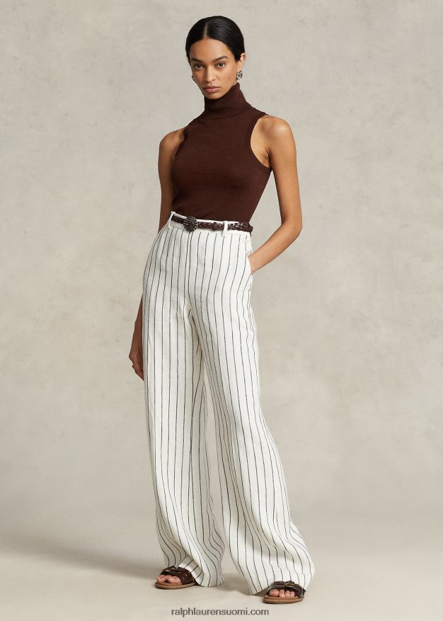 Ralph Lauren naiset villainen hihaton villapaita 0Z24ZR3160 suklaanruskea