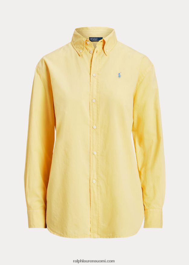 Ralph Lauren naiset Ylisuuri puuvillatwill-paita 0Z24ZR3154 hiekka