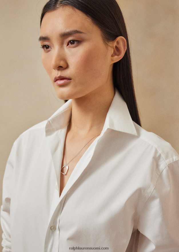 Ralph Lauren naiset adrien poikaystävä paita 0Z24ZR9133 valkoinen