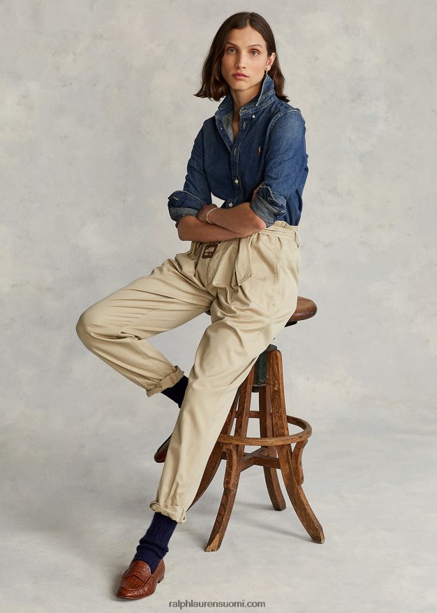 Ralph Lauren naiset custom fit denim paita 0Z24ZR4754