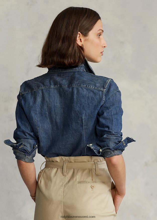 Ralph Lauren naiset custom fit denim paita 0Z24ZR4754