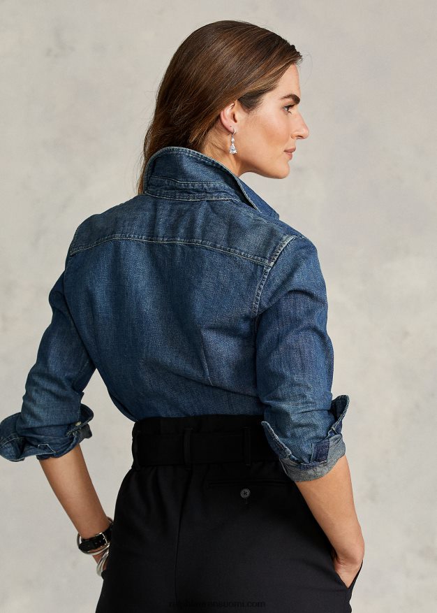 Ralph Lauren naiset custom fit denim paita 0Z24ZR4754