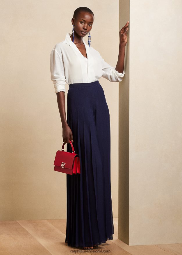 Ralph Lauren naiset darien pellava voile paita 0Z24ZR3468 luonnonvalkoinen