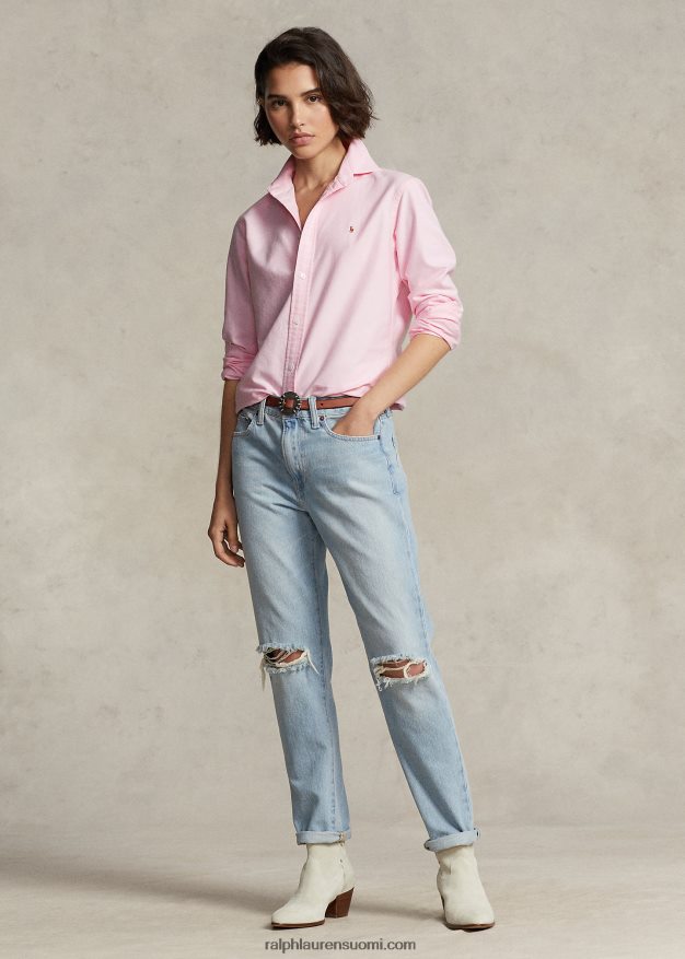 Ralph Lauren naiset klassinen istuva oxford-paita 0Z24ZR3145 kylpy vaaleanpunainen