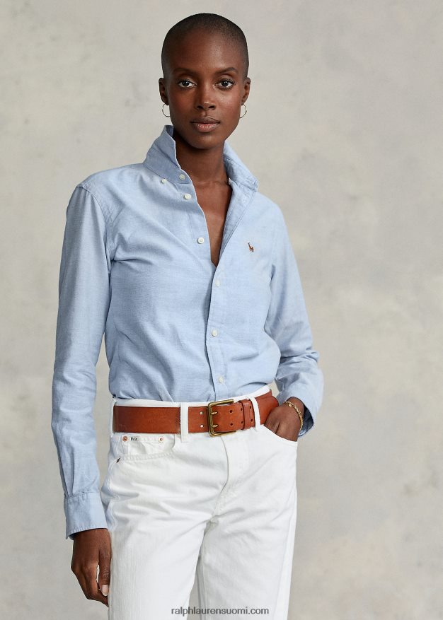 Ralph Lauren naiset klassinen istuva oxford-paita 0Z24ZR3348 sininen hyasintti