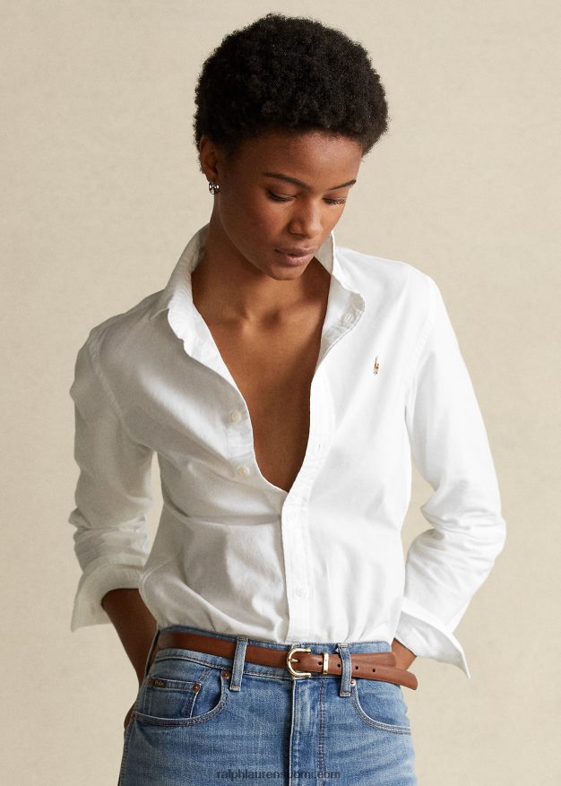 Ralph Lauren naiset klassinen istuva oxford-paita 0Z24ZR3349 valkoinen