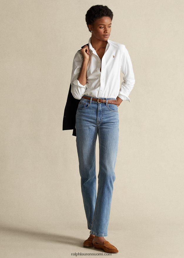 Ralph Lauren naiset klassinen istuva oxford-paita 0Z24ZR3349 valkoinen