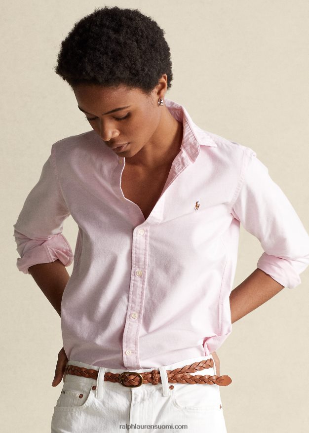Ralph Lauren naiset klassinen istuva oxford-paita 0Z24ZR3350 deco pinkki