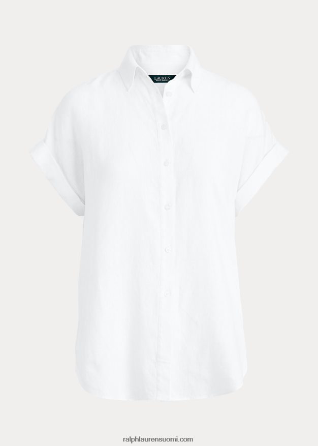 Ralph Lauren naiset pellava dolman-hihainen paita 0Z24ZR3781 valkoinen