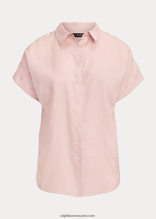 Ralph Lauren naiset pellava dolman-hihainen paita 0Z24ZR4501 vaaleanpunainen